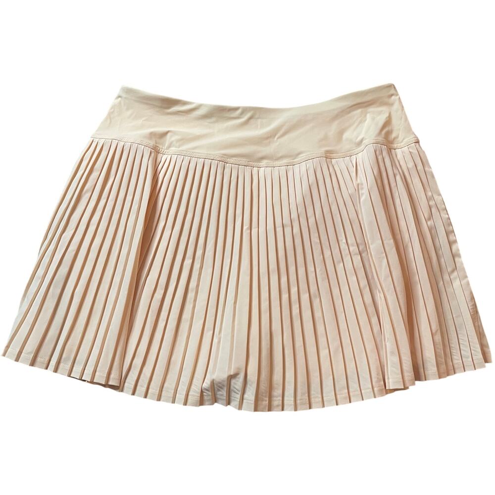 Stylus Women XL Pleated Athletic Skort Peach Cascade Tennis Golf Skirt NWT